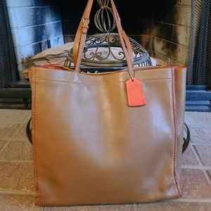 🧡Coach Glovetanned 1941 Saddle Orange Lrg Tote Shopper Shoulder Bag #20515 - 🧡